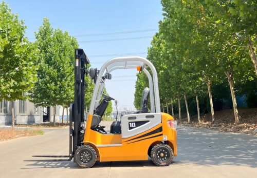 Small electric forklift truck